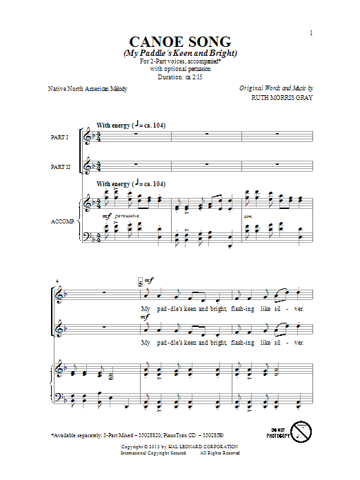 Produktbild zu: Canoe Song