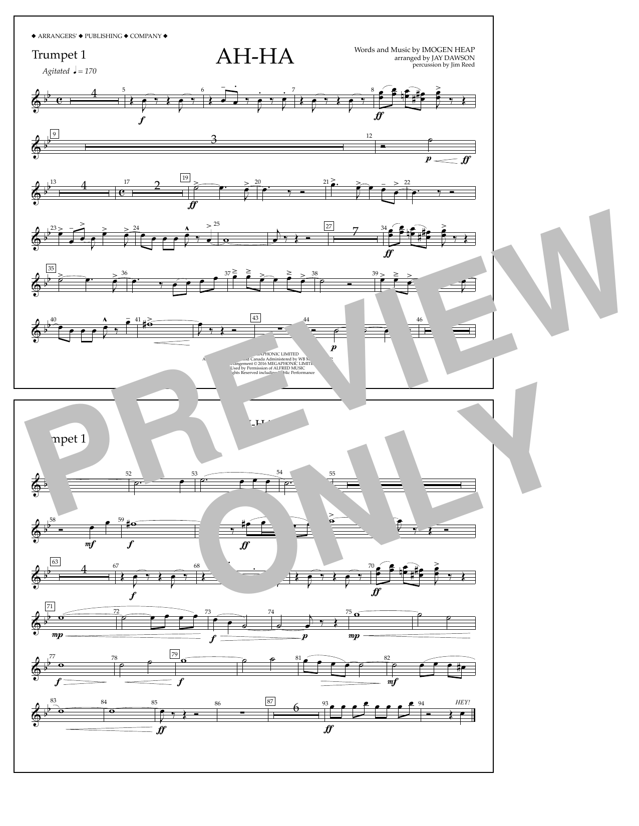 Product picture to: Ah-ha - Trumpet 1