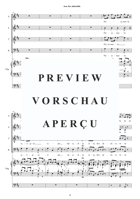 Produktgalerie: Seite 4 von 11 Jesu, Rex admirabilis, , Gemischter Chor und Orgel