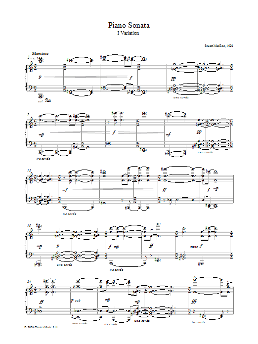 Product gallery: Page 1 of 1 Piano Sonata, I Variation, Stuart MacRae