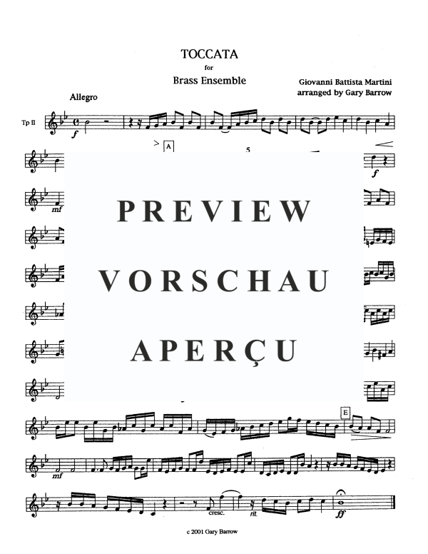 Produktgalerie: Seite 10 von 11 Toccata, , BlechblÀserensemble