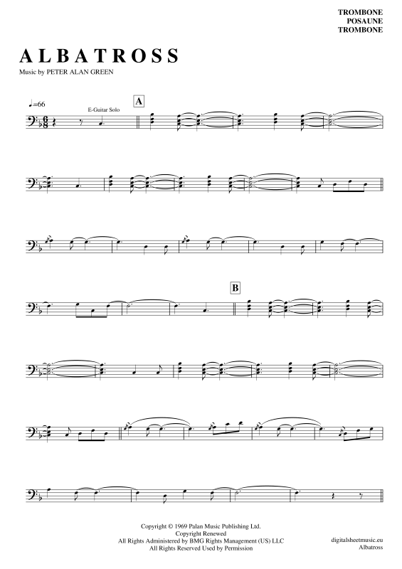 Product gallery: Page 1 of 4 Albatross , Mac, Fleetwood, (Posaune / Bariton)