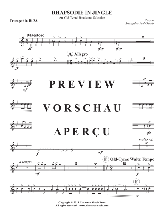 Produktgalerie: Seite 13 von 21 Rhapsodie in Jingle , , (Doppeltes Blechbläserquintett)
