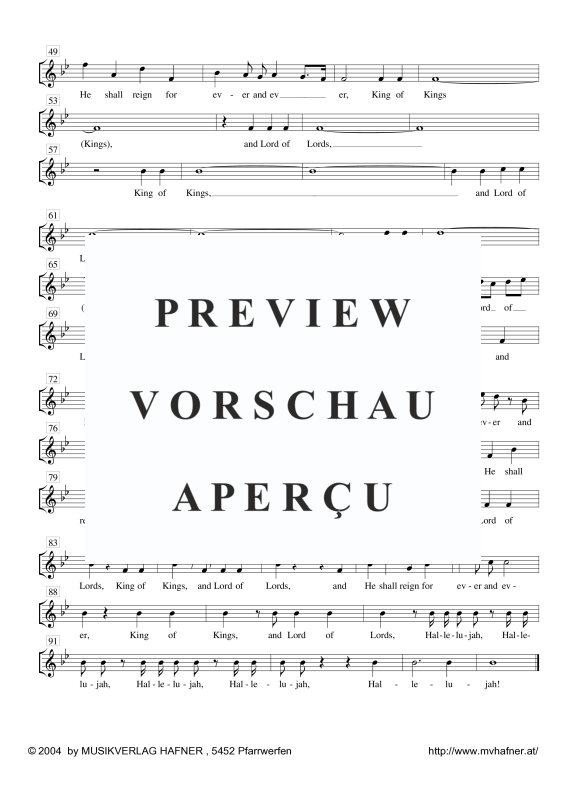 gallery: Halleluja aus Der Messias, , (Blechbläser Quintett)
