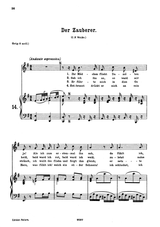 Product picture to: Der Zauberer K 472Wolfgang Amadeus Mozart