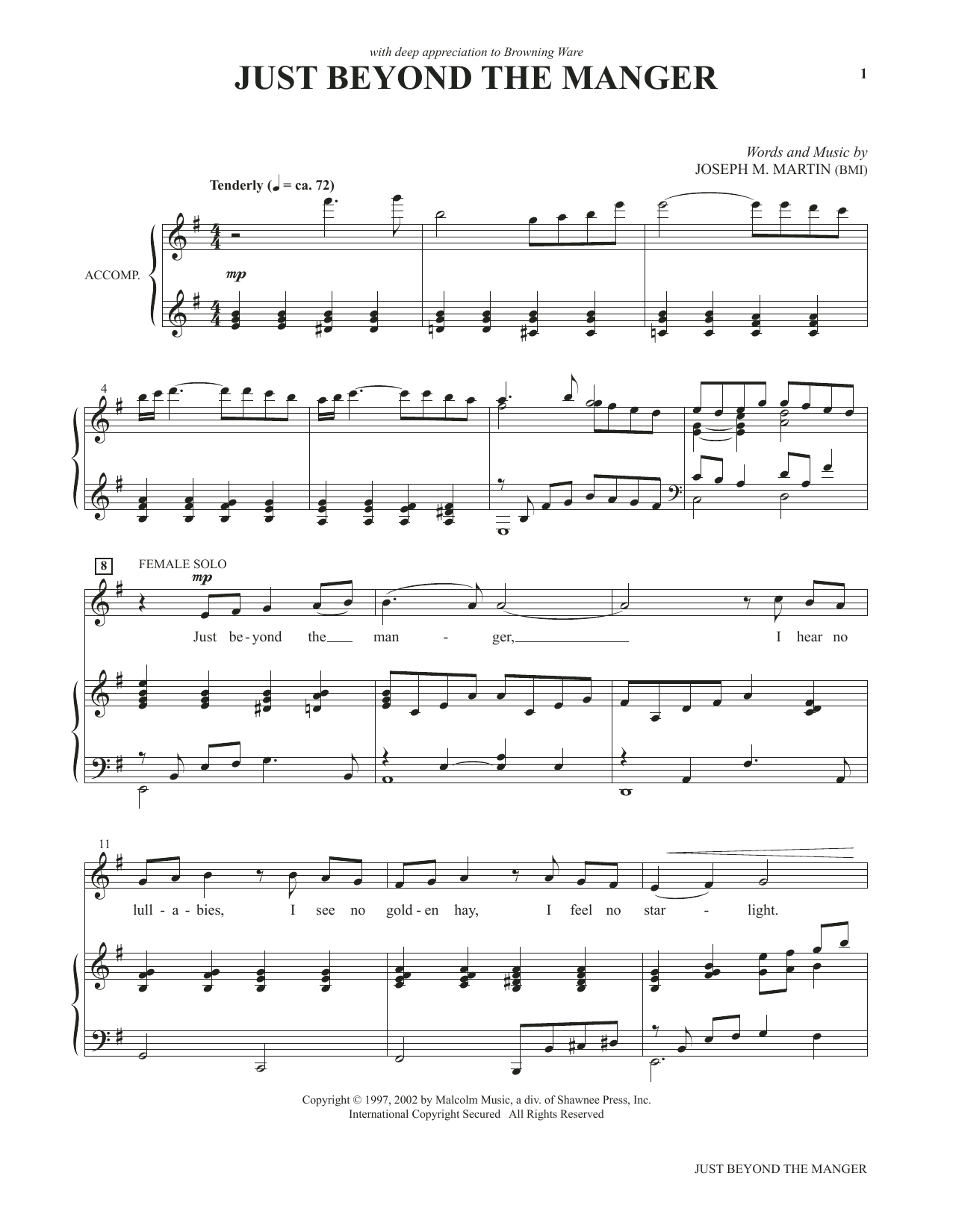 Produktbild zu: Just Beyond The Manger (from Voices Together: Duets for Sanctuary Singers)