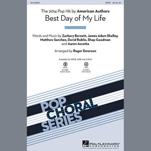 cover: Best Day Of My Life, Roger Emerson, Chor