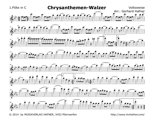 Product gallery: Page 1 of 11 Chrysanthemen-Walzer, , (woodwind and brass)