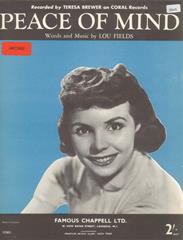 cover: Peace Of Mind, Teresa Brewer, Gesang, Gitarre, Klavier