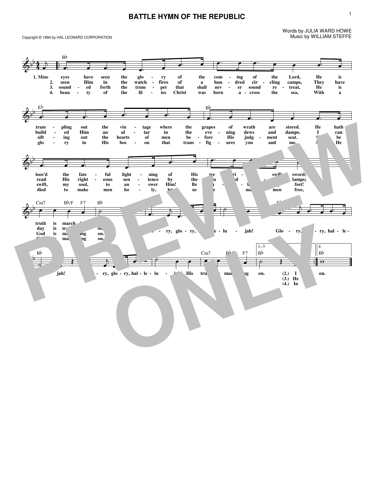 Product picture to: Battle Hymn Of The Republic
