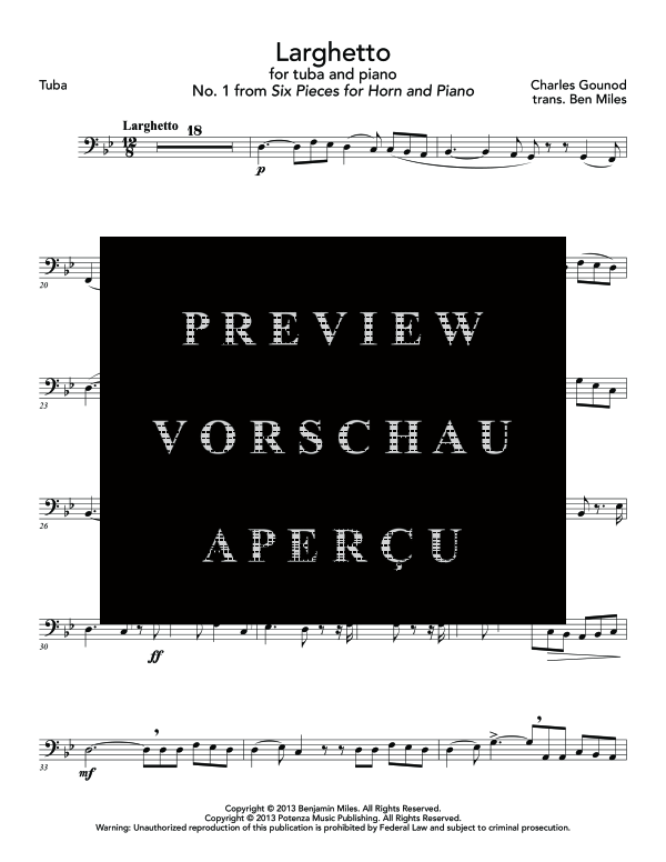 Product gallery: Page 10 of 11 Larghetto, , (tuba and piano)
