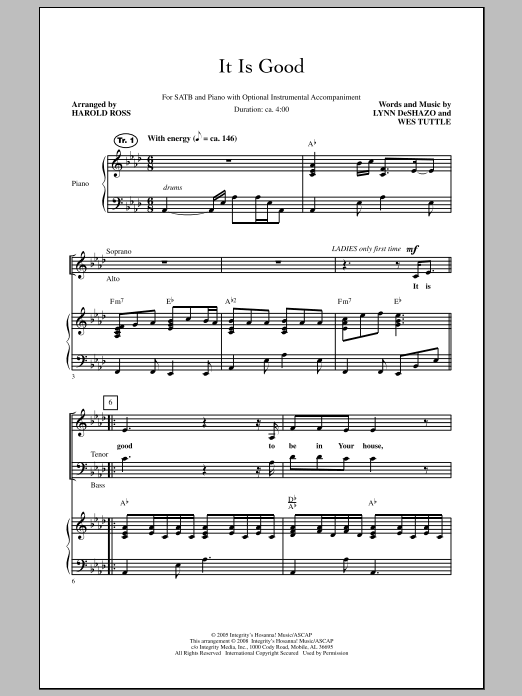 Produktgalerie: Seite 1 von 1 It Is Good, Harold Ross, Chor