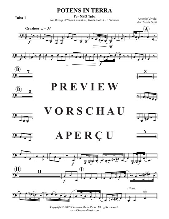 Product gallery: Page 10 of 11 Potens in terra , , (Tuba Quartet: 2x Baritone, 2xTuba)