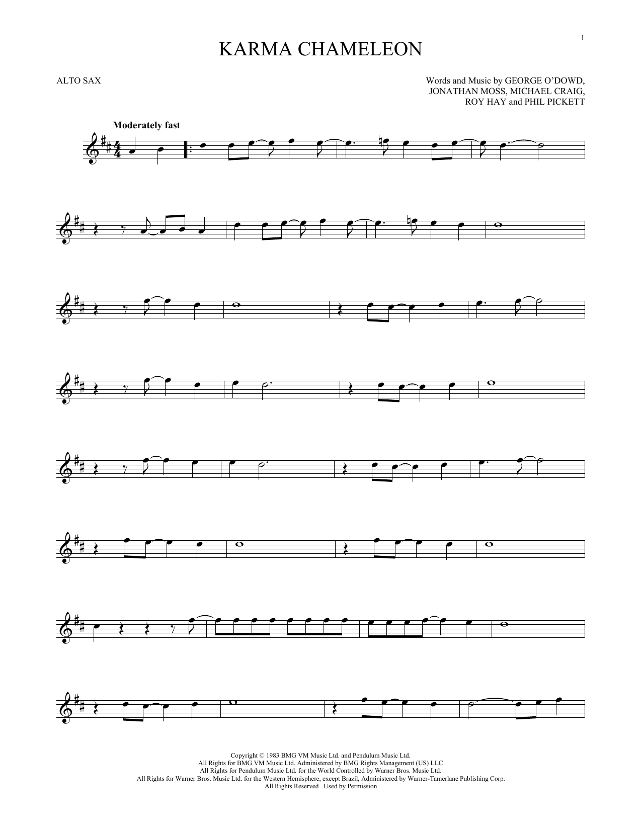 Product gallery: Page 1 of 1 Karma Chameleon, Culture Club