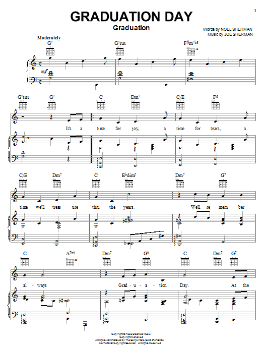Produktgalerie: Seite 1 von 1 Graduation Day, The Four Freshmen, Gesang, Gitarre, Klavier