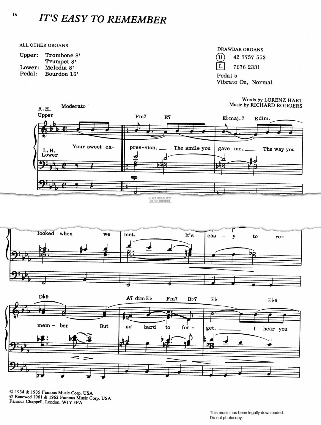 Product gallery: Page 1 of 1 It's Easy To Remember, Richard Rodgers