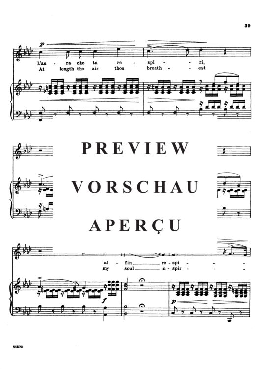 Product gallery: Page 3 of 7 O del mio dolce ardor, Parisotti, Alessandro, High Voice and Piano