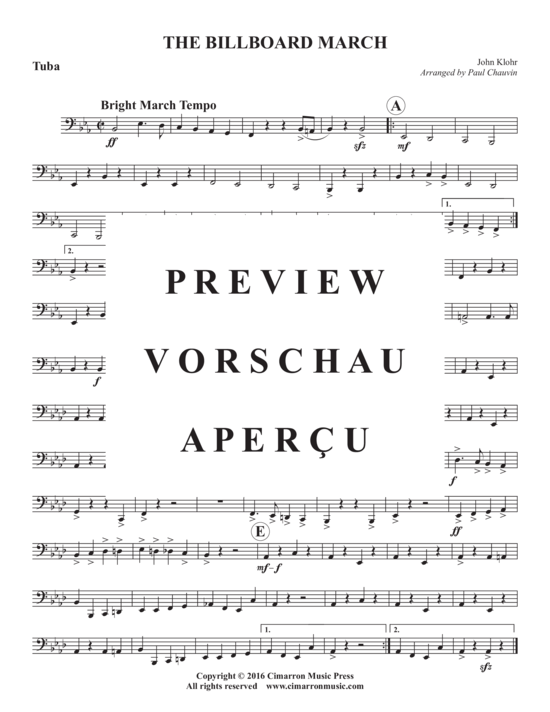 Produktgalerie: Seite 11 von 11 The Billboard March , , (Blechbläserquintett)