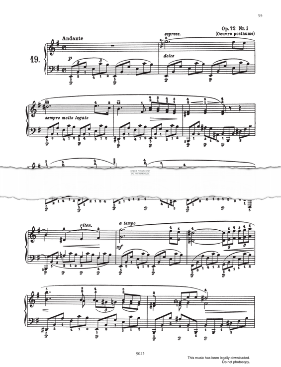 Produktgalerie: Seite 1 von 1 Nocturne in E Minor Op.72 No.1, Frederic Chopin, Klavier