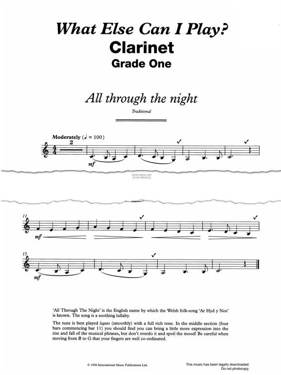 Product gallery: Page 1 of 1 All Through The Night, Welsh Traditional