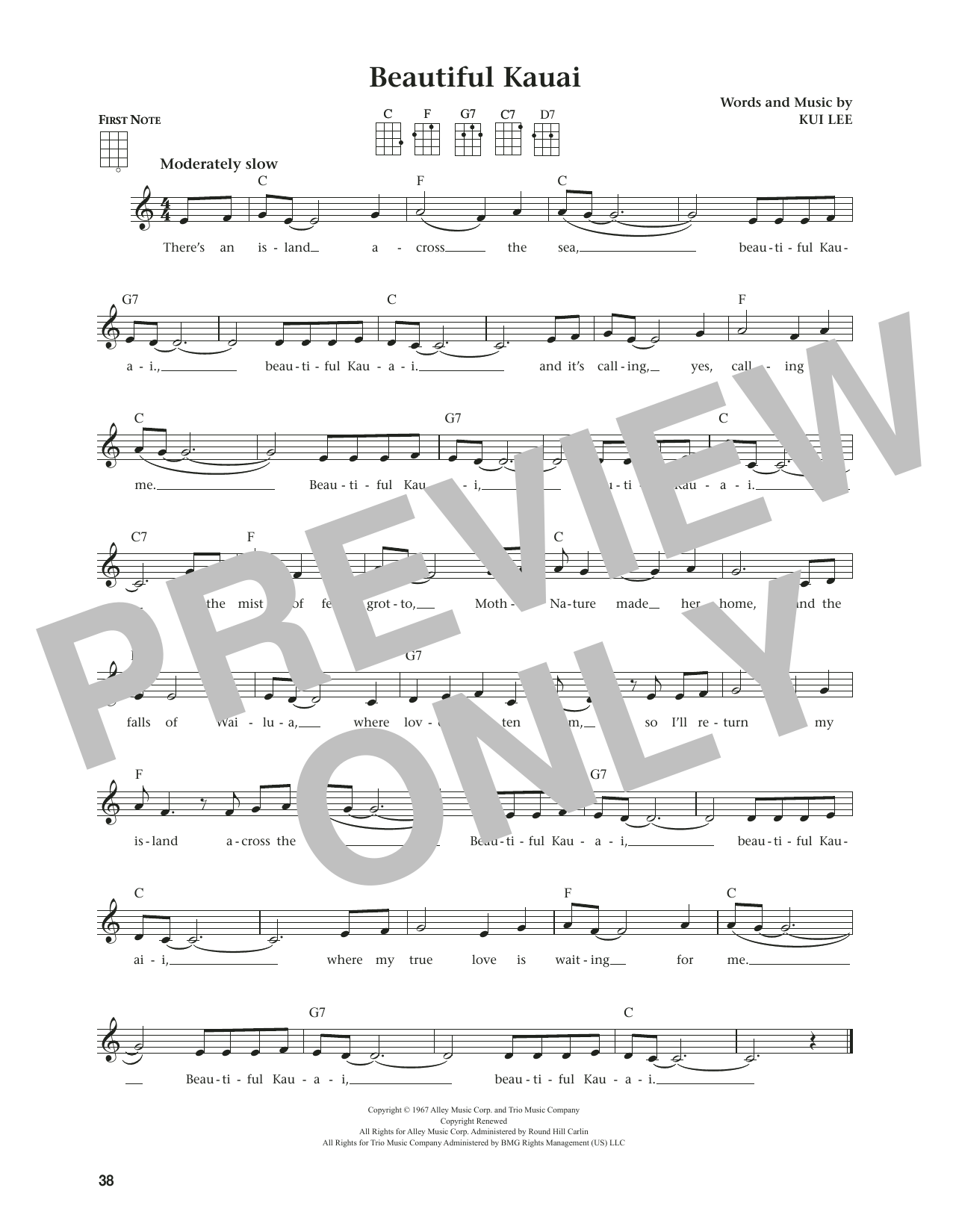 Product gallery: Page 1 of 1 Beautiful Kauai (from The Daily Ukulele) (arr. Jim Beloff), Kui Lee