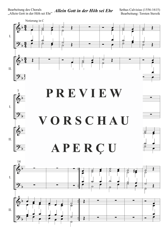 Product gallery: Page 2 of 5 Allein Gott in der Höh sei Ehr, , Trombone Choir - Double Choir