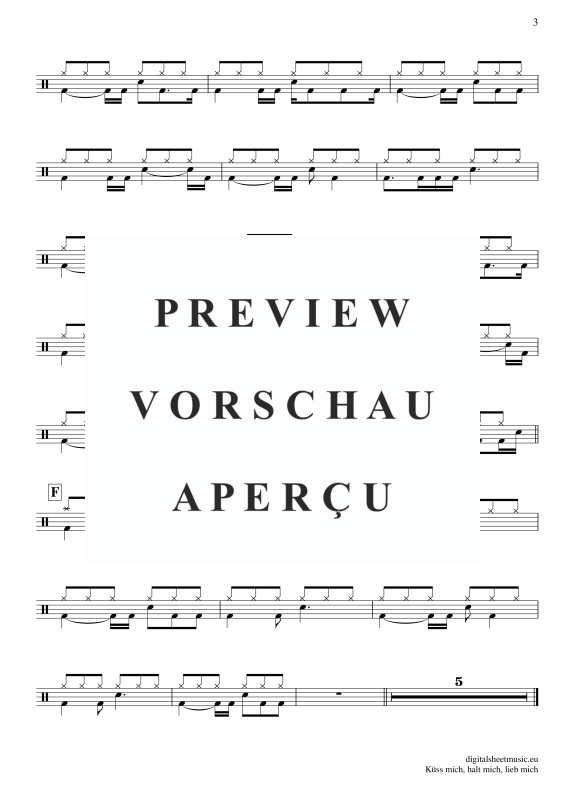 Product gallery: Page 4 of 4 Küss Mich, Halt Mich, Lieb Mich, Egli, Beatrice, (Drums)