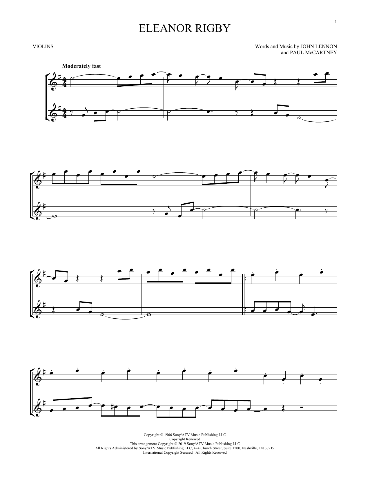 Product gallery: Page 1 of 1 Eleanor Rigby, The Beatles