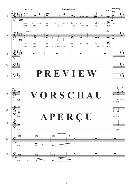 Produktgalerie: Seite 7 von 11 Ecce, amica mea - Geistliche Motette, , Gemischter Chor SSAATB und Bariton Solo a capella