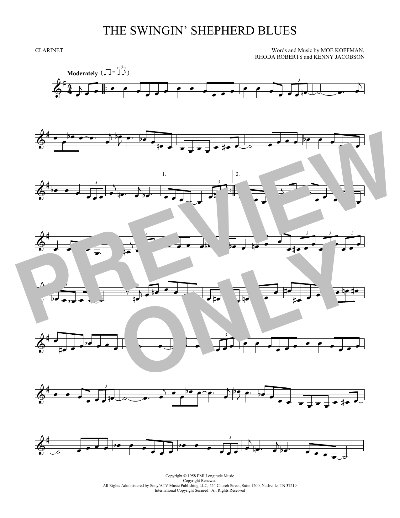 Product gallery: Page 1 of 1 The Swingin' Shepherd Blues, Moe Koffman
