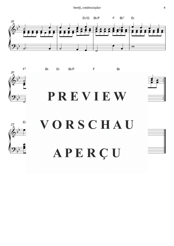 Produktgalerie: Seite 6 von 6 Veni?i, credincio?ilor - Un clasic nemuritor de Craciun, , Klavier Solo