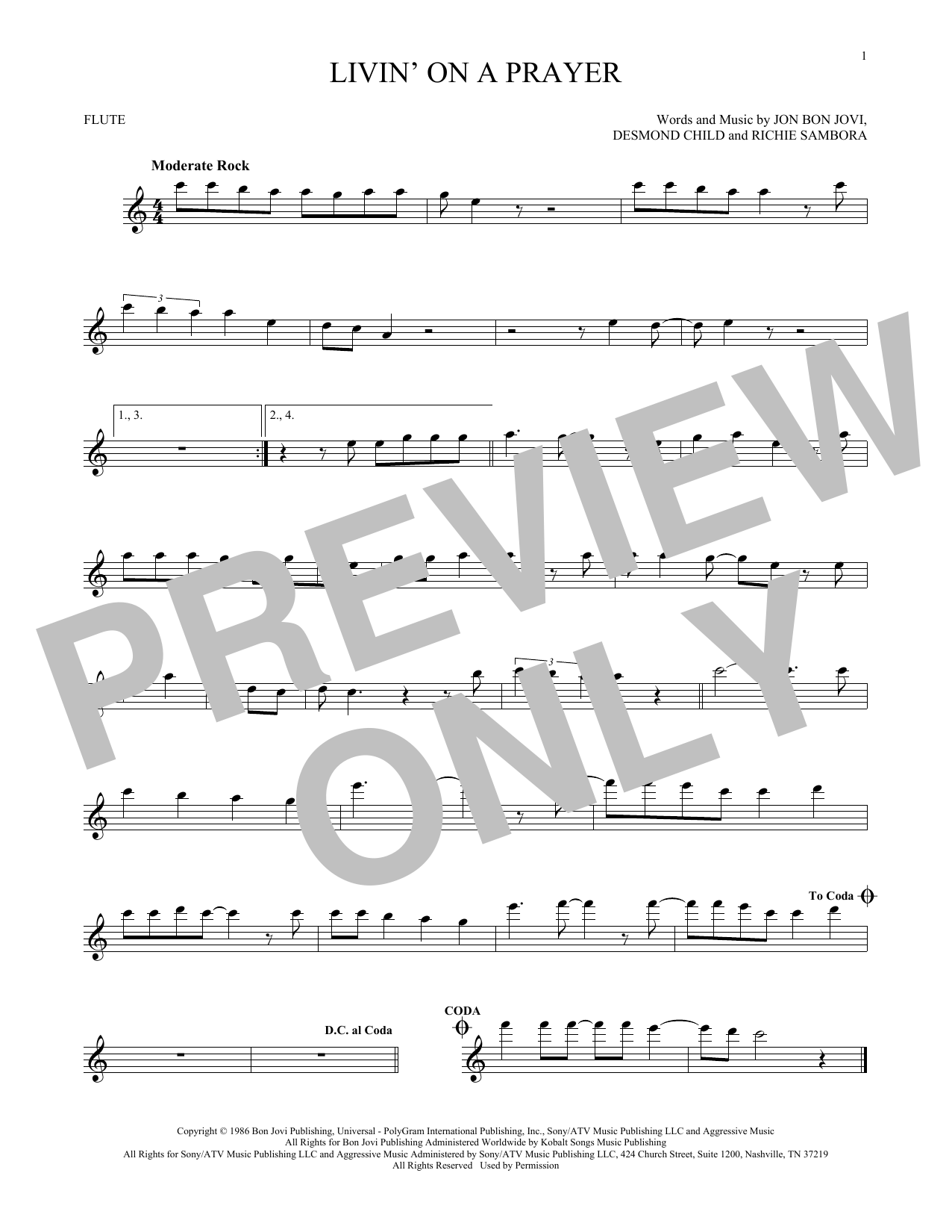 Product gallery: Page 1 of 1 Livin' On A Prayer, Bon Jovi