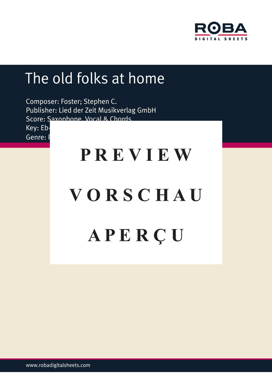 Product gallery: Page 2 of 4 The old folks at home , , Piano Solo