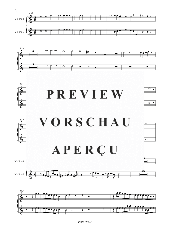 Produktgalerie: Seite 4 von 10 Vom Himmel hoch (Einzelstimmen), , Gemischtes Ensemble 2 Violinen, Violon und BC