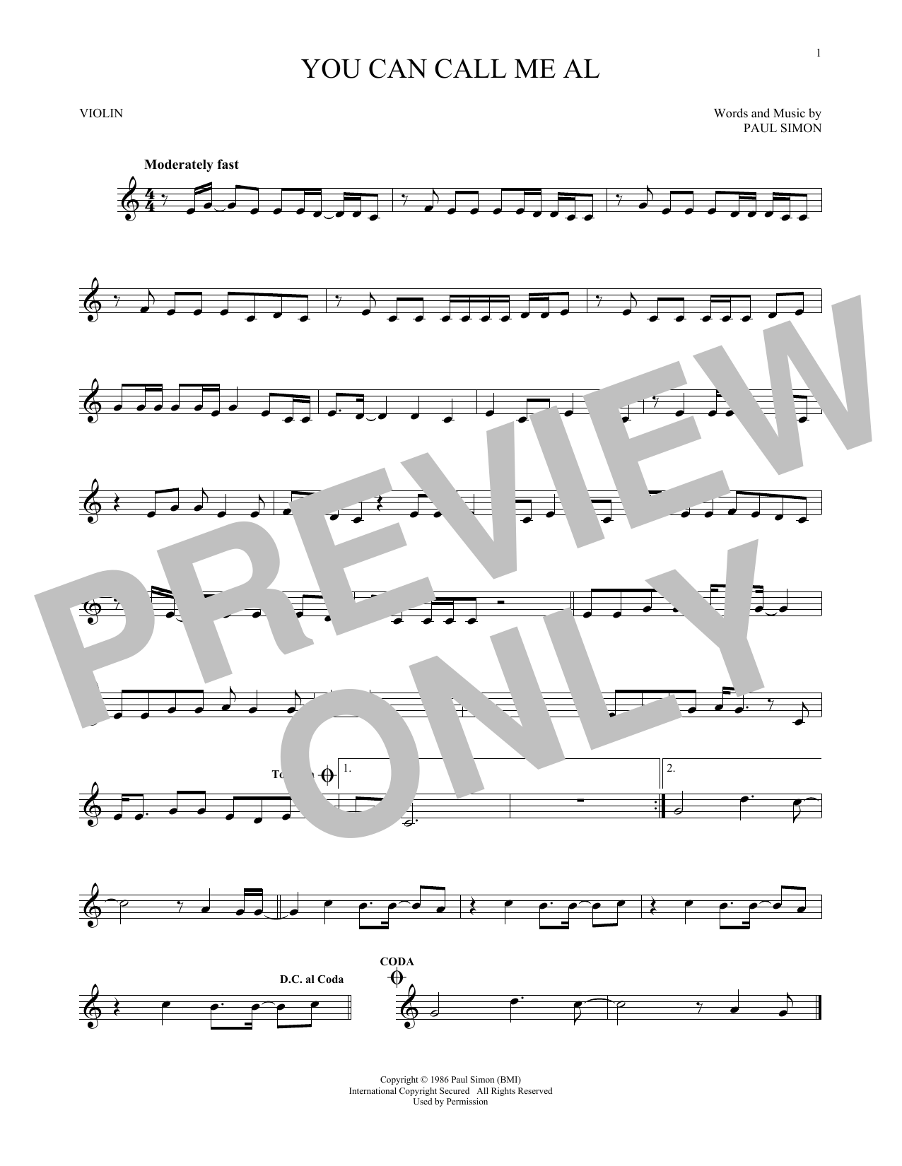 Product gallery: Page 1 of 1 You Can Call Me Al, Paul Simon