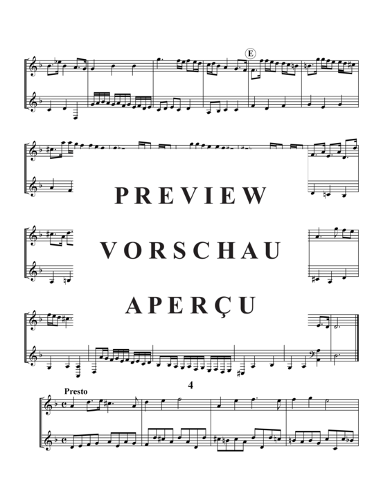 Produktgalerie: Seite 7 von 21 Ausgewählte Duette aus Händel's Flöten-Sonaten , , Hornduett