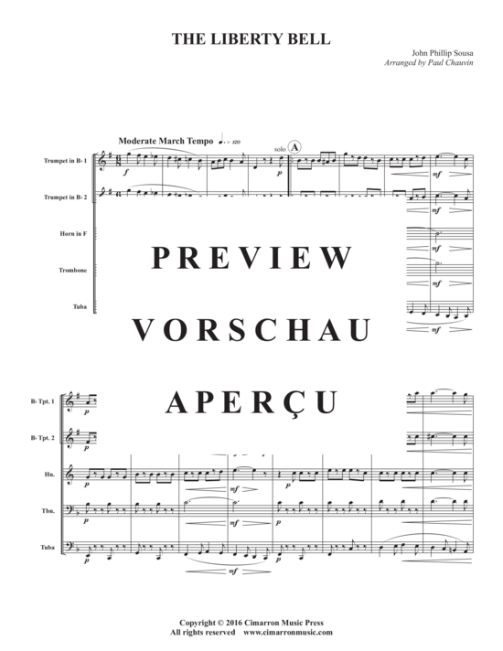 gallery: Liberty Bell March , , (Blechbläserquintett)