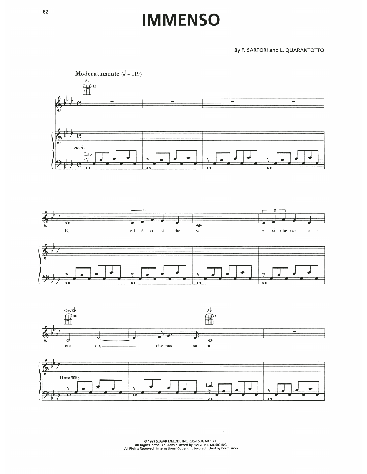 Produktgalerie: Seite 1 von 1 Immenso, Andrea Bocelli, Gesang, Gitarre, Klavier