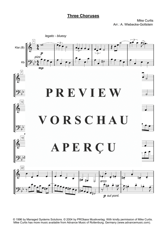 gallery: Seven Jazz and Ethnik Duos, , Klarinette in B und Kontrabass