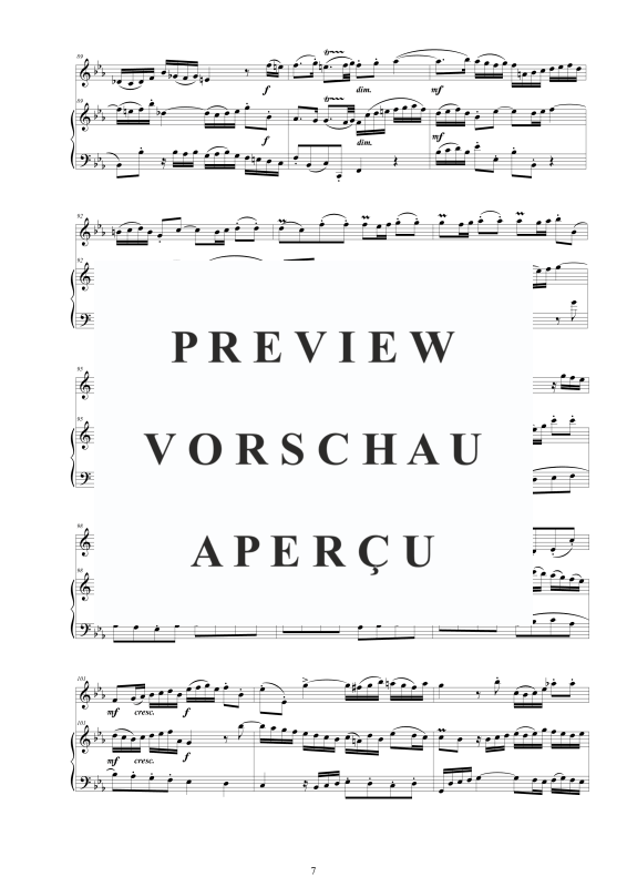 Produktgalerie: Seite 8 von 11 Flöten Sonate Nr. 4 in C-Moll BWV 1017, , Flöte und Cembalo/Klavier