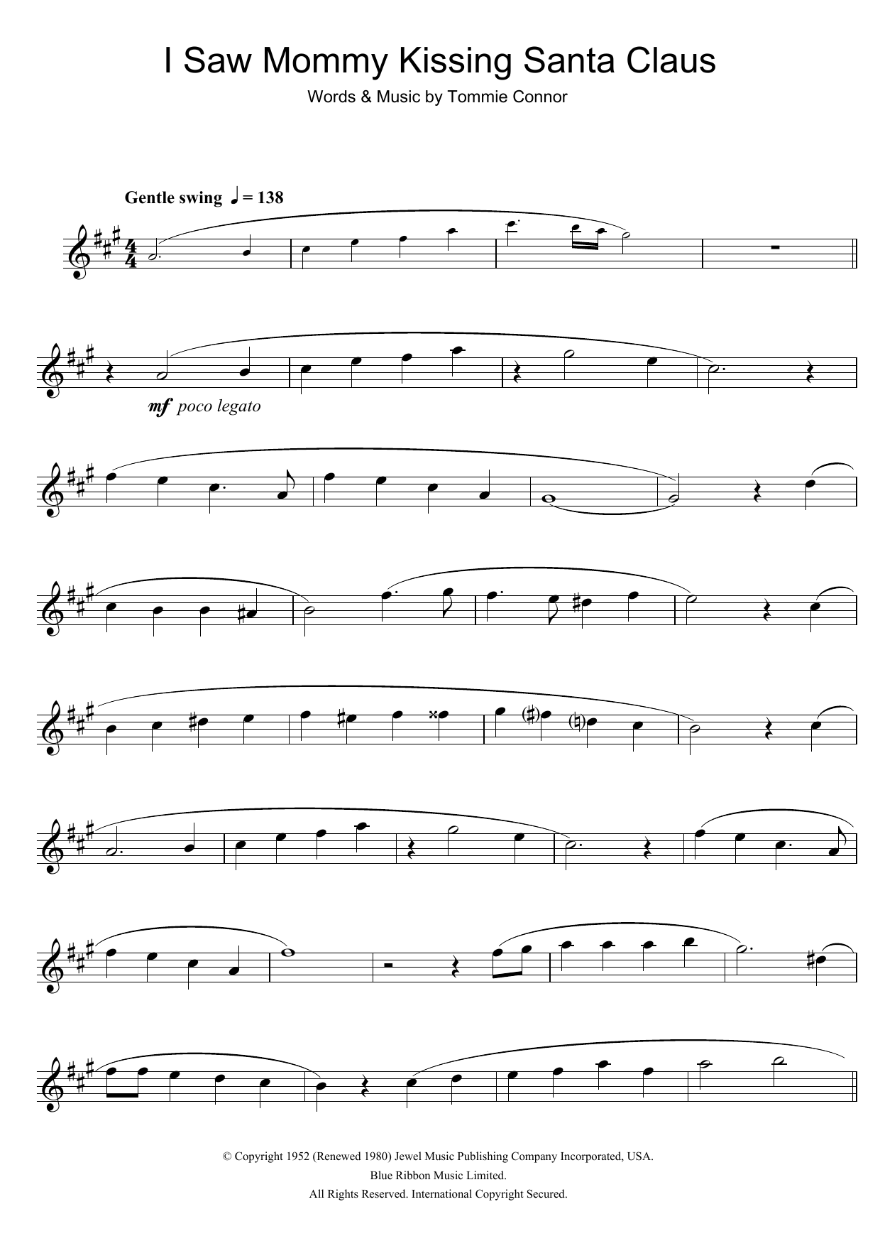 Product gallery: Page 1 of 1 I Saw Mommy Kissing Santa Claus, Tommie Connor