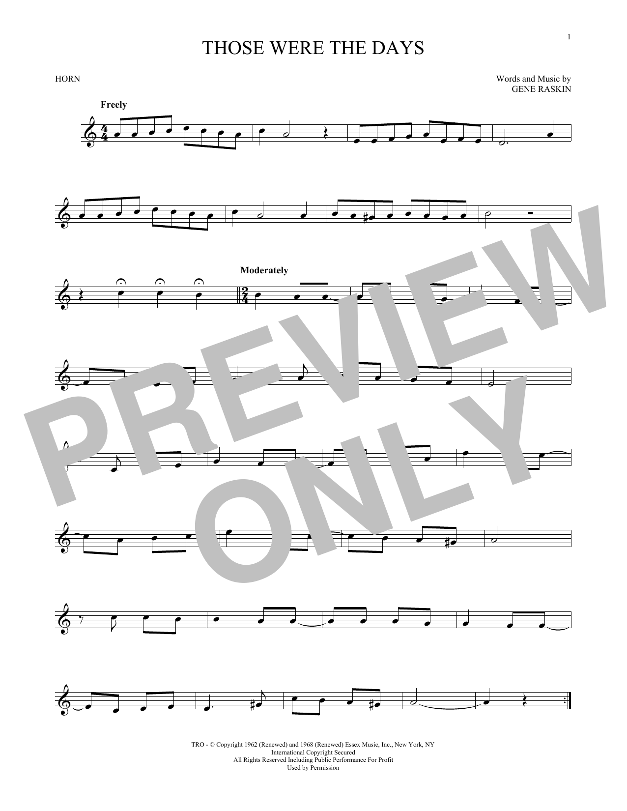 Produktgalerie: Seite 1 von 1 Those Were The Days, Mary Hopkins, Horn