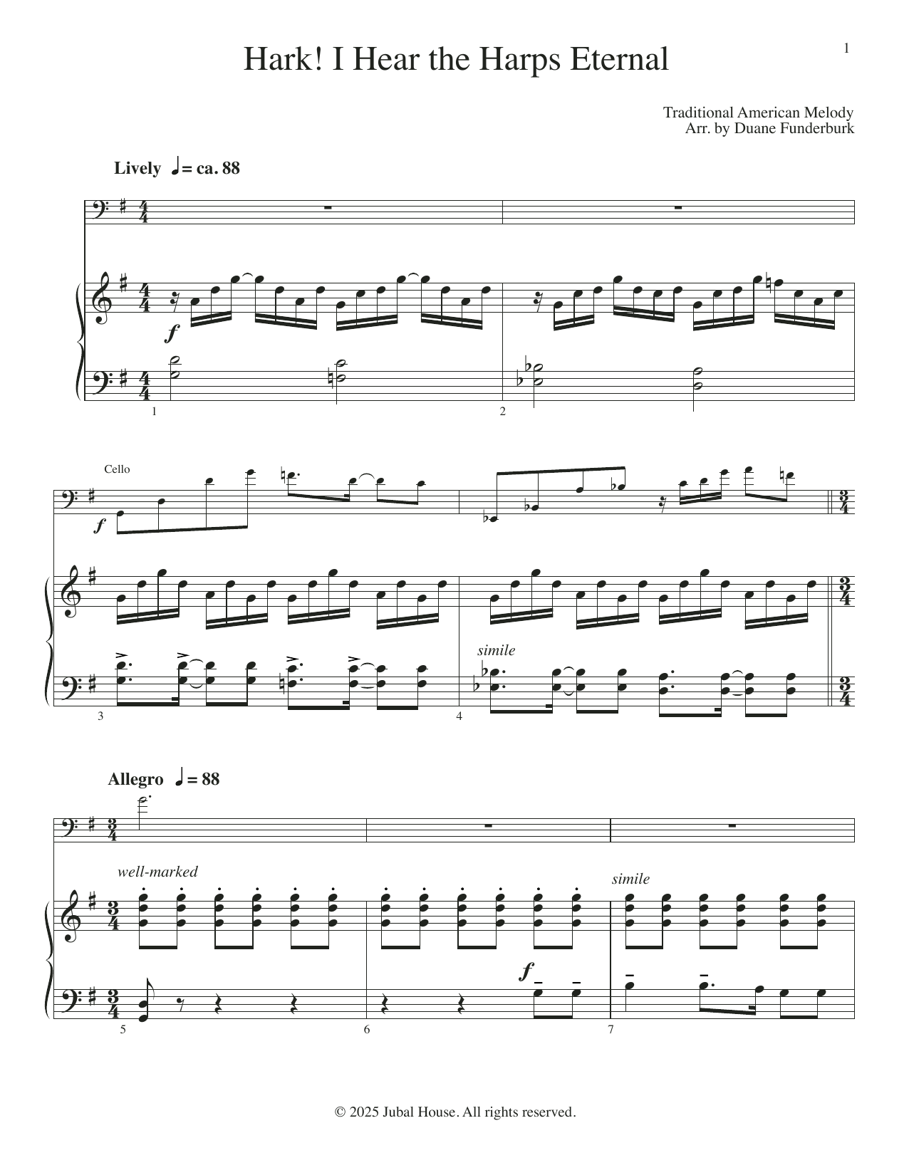 Produktgalerie: Seite 1 von 1 Hark I Hear The Harps Eternal, Duane Funderburk, Klavier, Violoncello