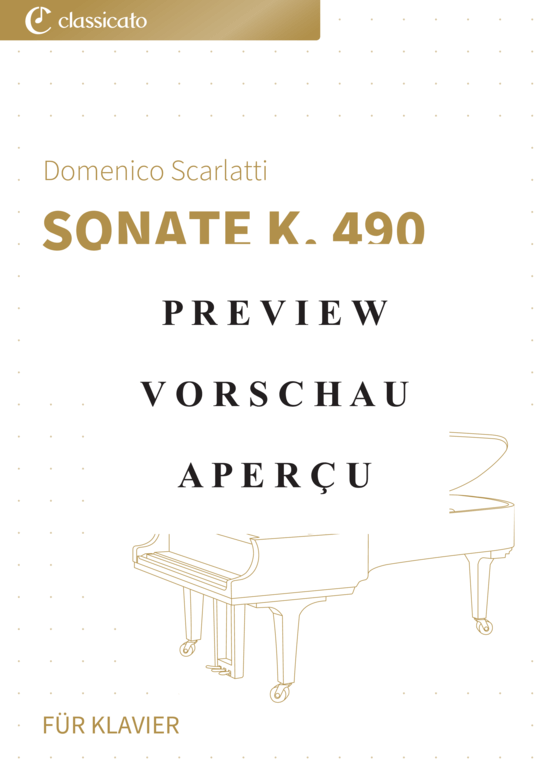 gallery: Sonate K. 490 , , (Klavier Solo)
