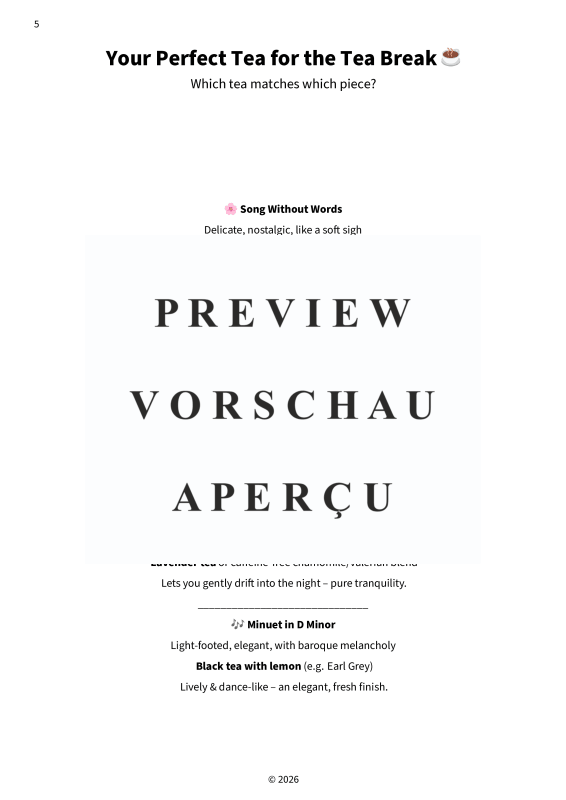 Produktgalerie: Seite 7 von 11 Piano Tea Break - Simplified feel-good pieces for short breaks, , Klavier Solo