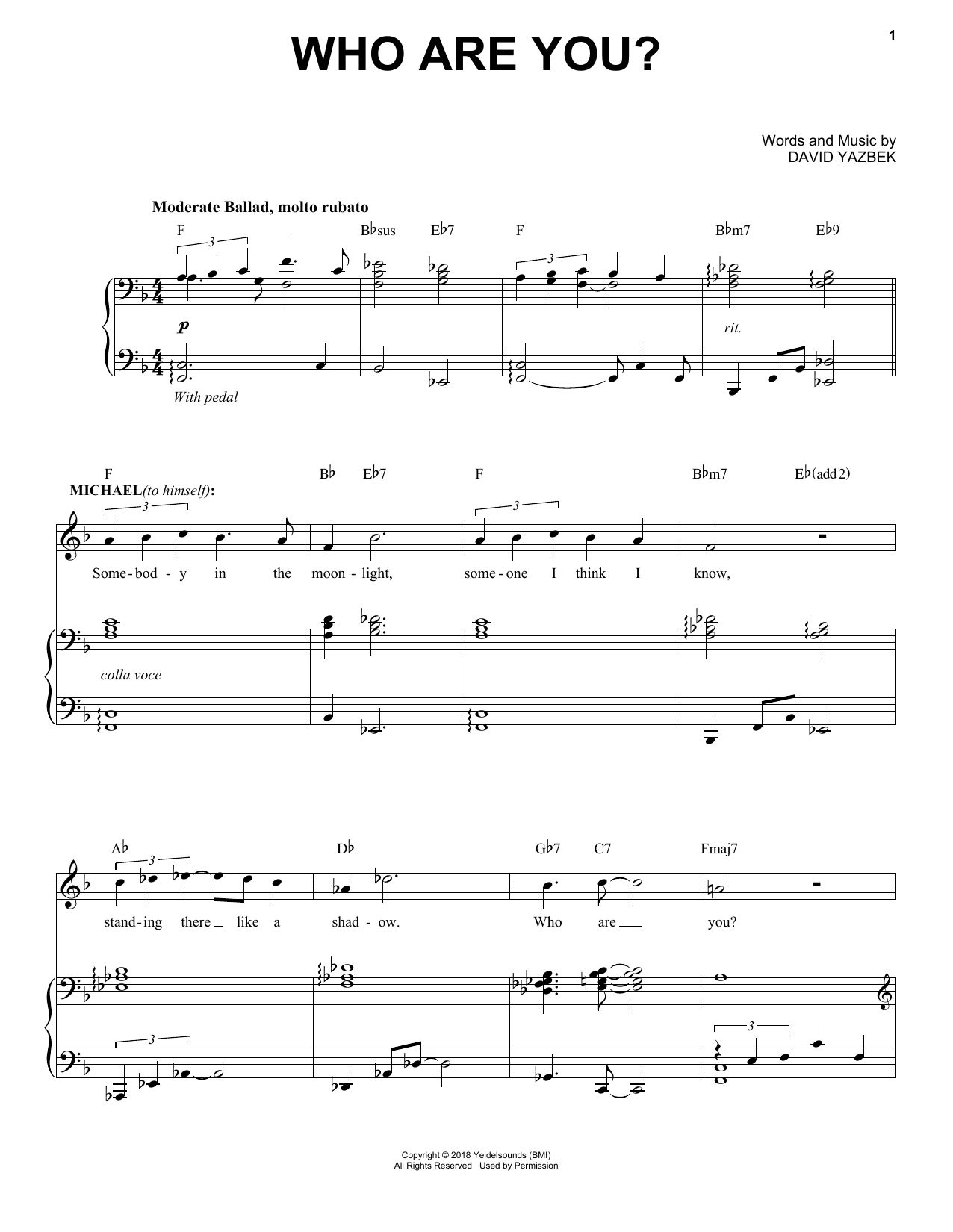 Produktbild zu: Who Are You? (from the musical Tootsie)