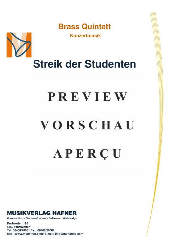 gallery: Streik der Studenten, , (Blechbläser Quintett)