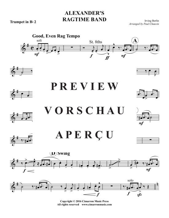 Produktgalerie: Seite 8 von 15 Alexander's Ragtime Band , , (Blechbläserquintett)