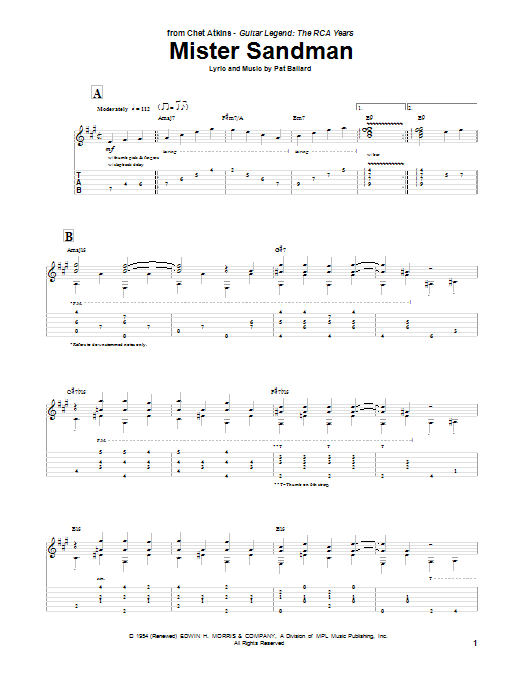 Product gallery: Page 1 of 1 Mister Sandman, The Chordettes