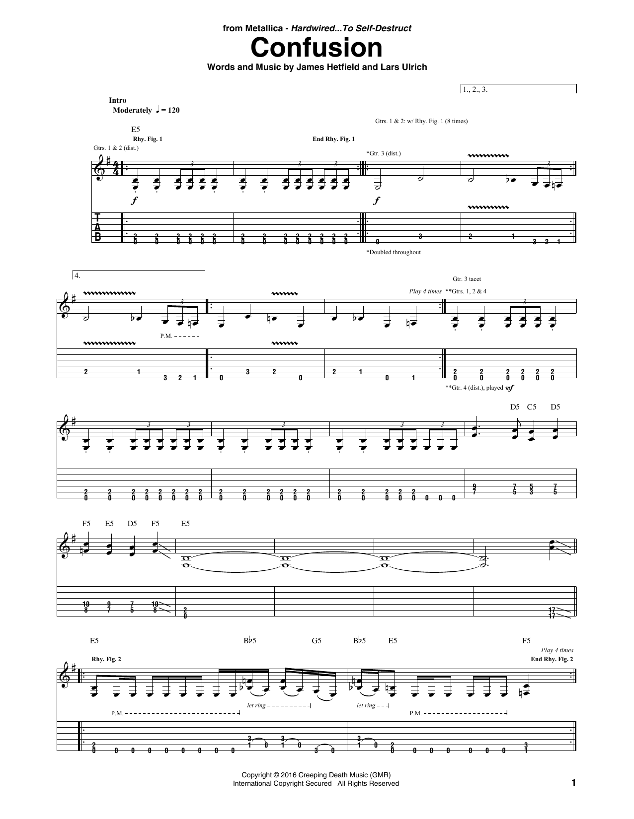 Produktgalerie: Seite 1 von 1 Confusion, Metallica, Gitarre